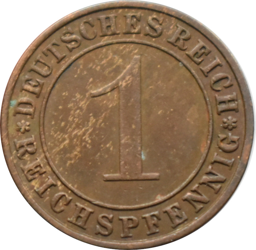 Nemecko - Weimarská republika 1 Reichspfennig 1935 A