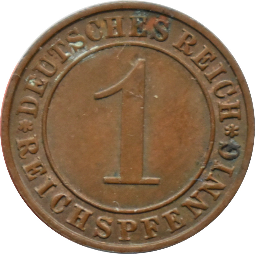 Nemecko - Weimarská republika 1 Reichspfennig 1930 A
