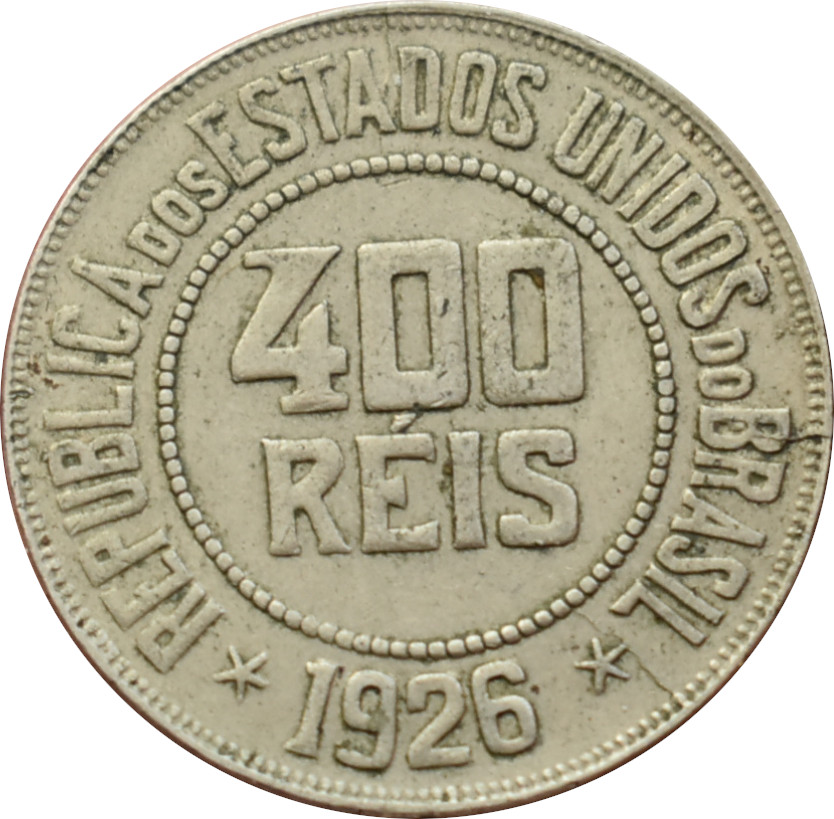 Brazília 400 Reis 1926
