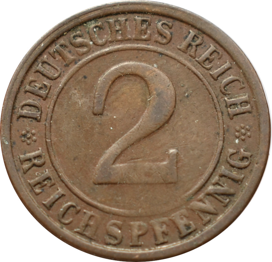Nemecko - Weimarská republika 2 Rentenpfennig 1924 G