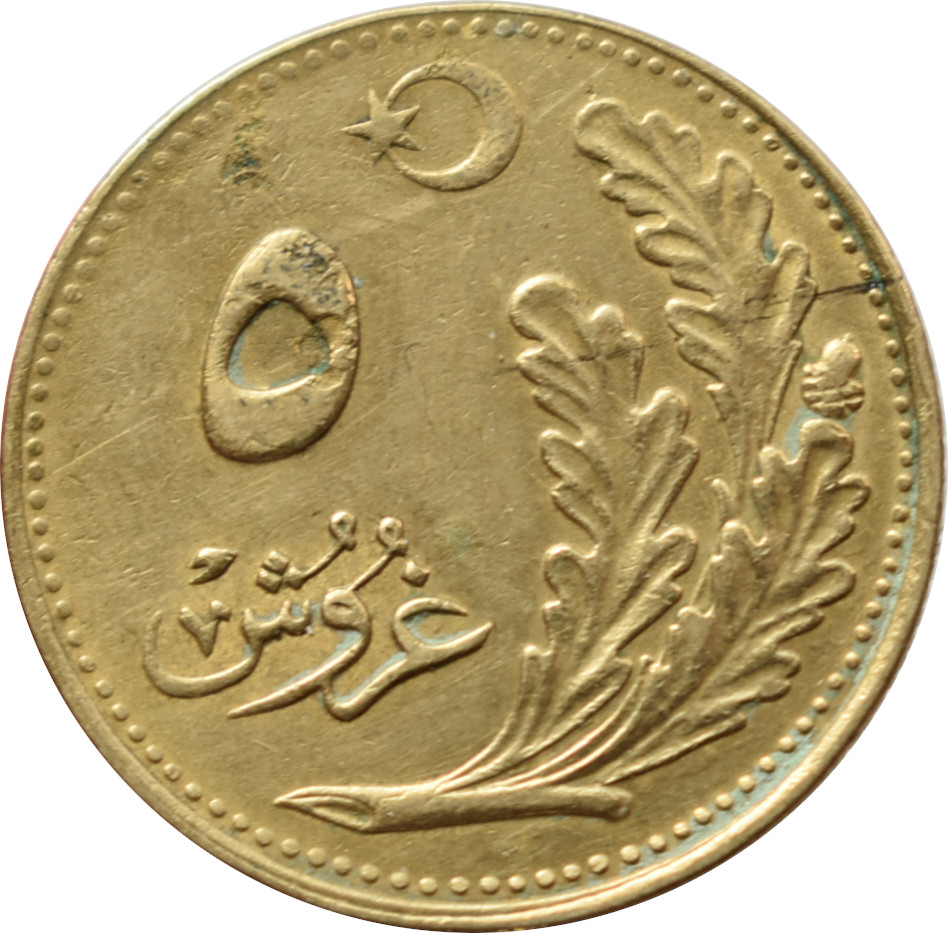 Turecko 5 Kurus 1925