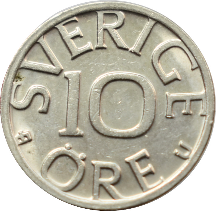 Švédsko 10 Ore 1977