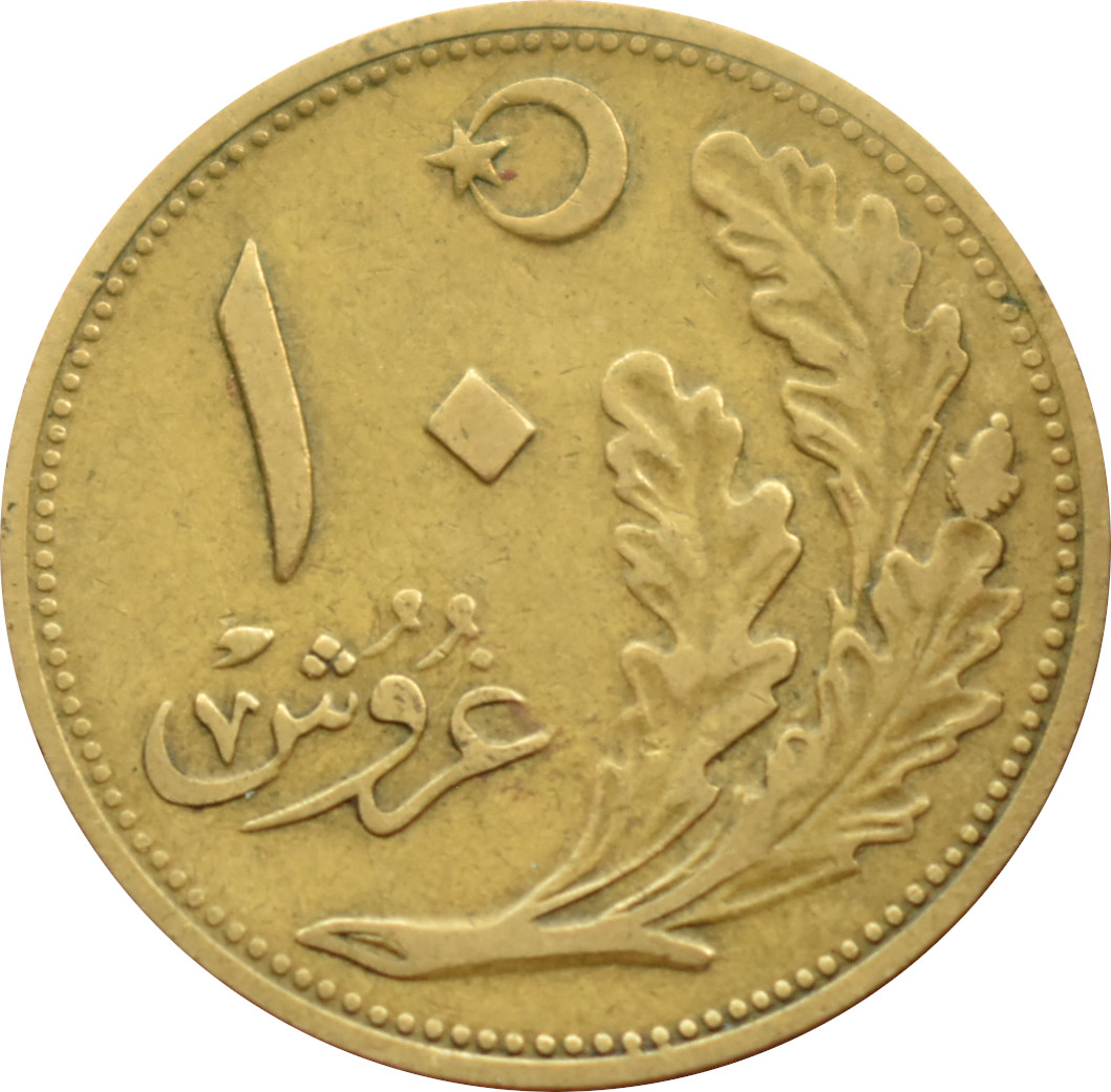 Turecko 10 Kurus 1925