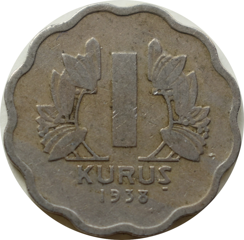 Turecko 1 Kurus 1938