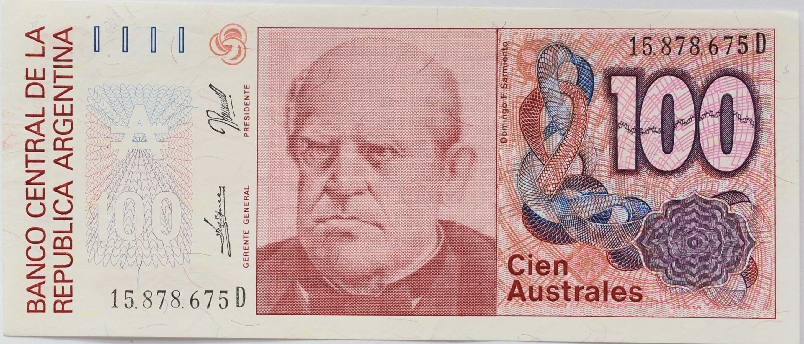 Argentína 100 Australes 1985-1990