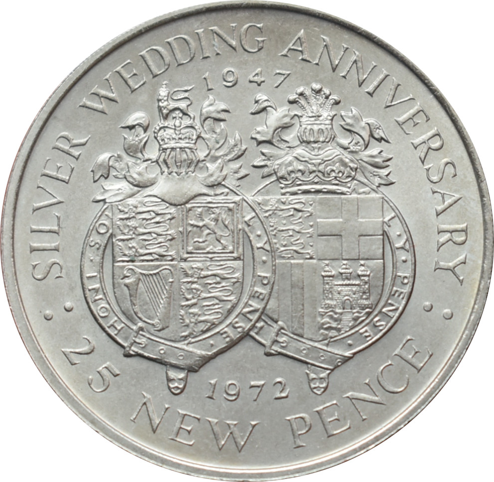 Gibraltar 25 New Pence 1972