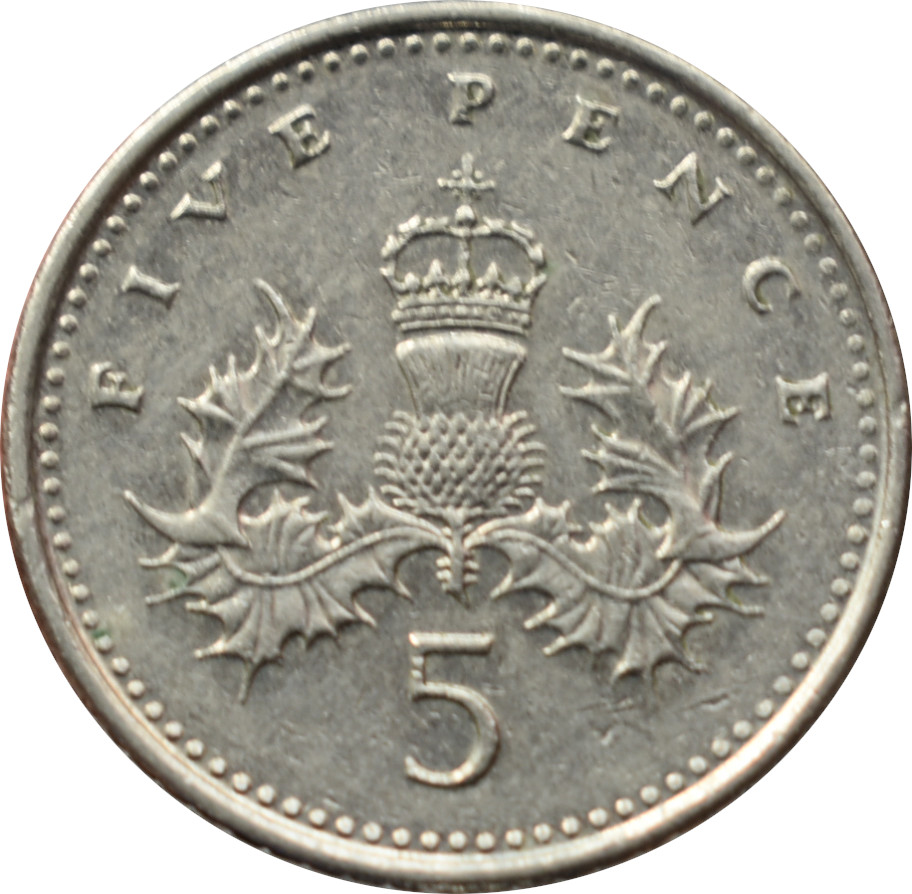 Anglicko 5 Pence 1996