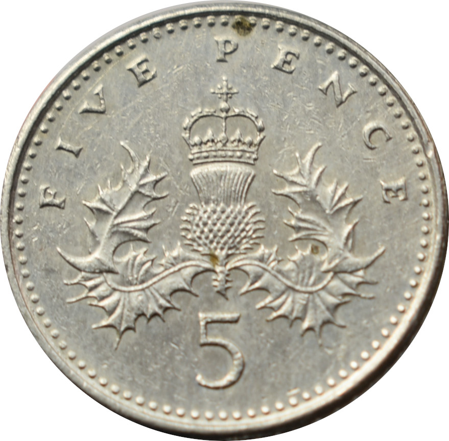 Anglicko 5 Pence 1991