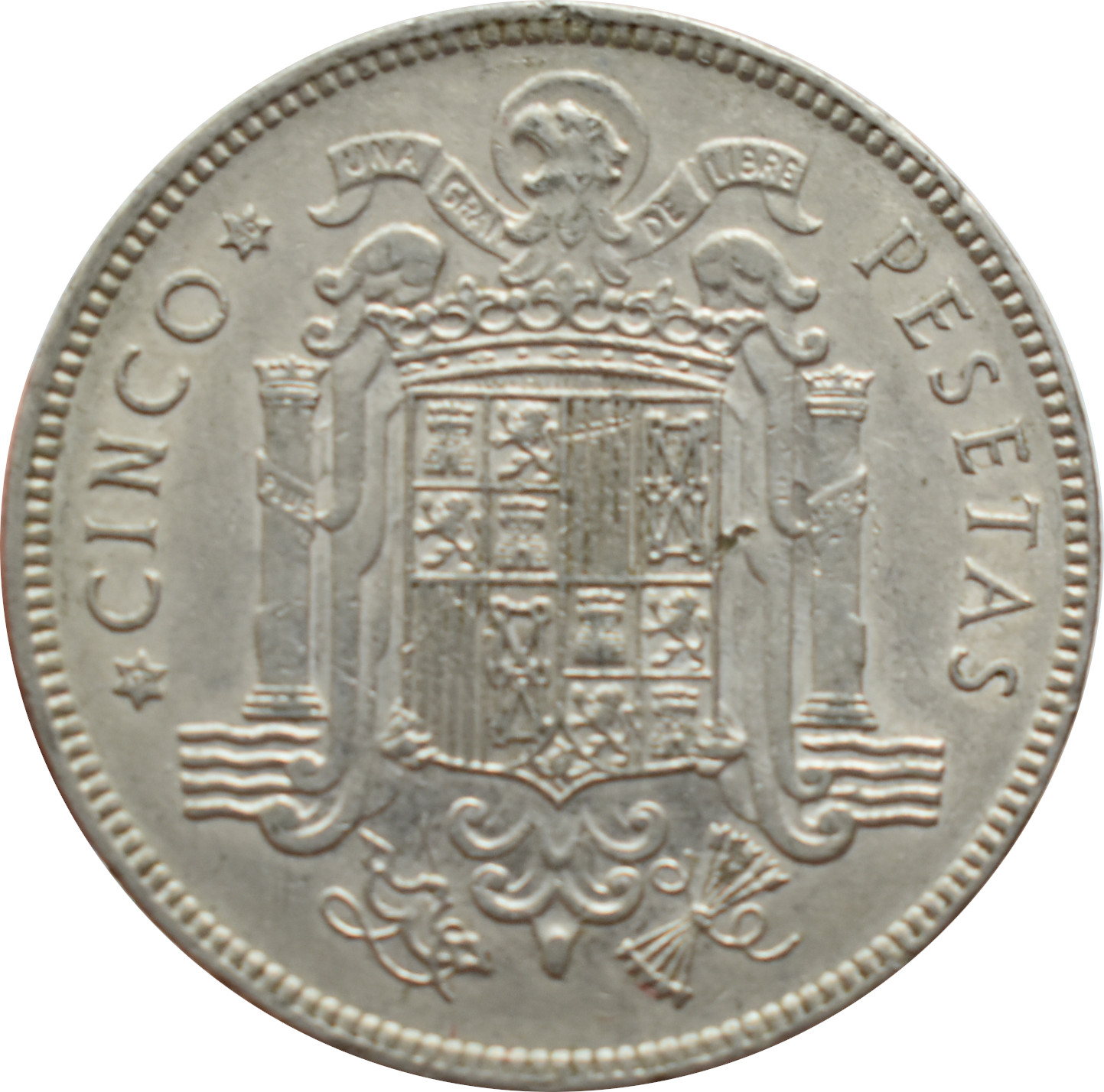 Španielsko 5 Pesetas 1949