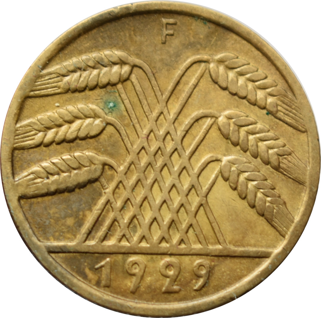 Nemecko - Weimarská republika 10 Reichspfennig 1929 F