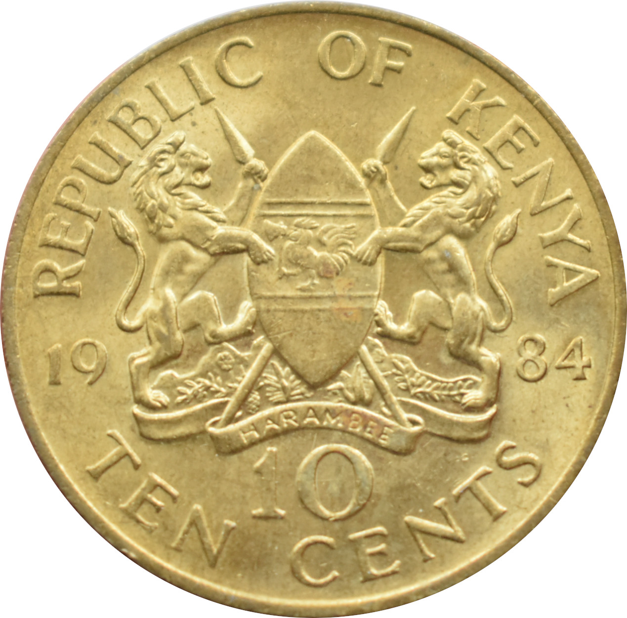 Keňa 10 Cents 1984