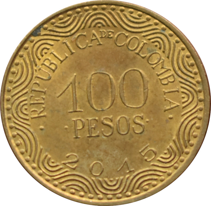 Kolumbia 100 Pesos 2015
