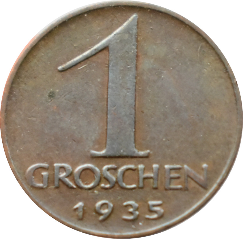 Rakúsko 1 Groschen 1935