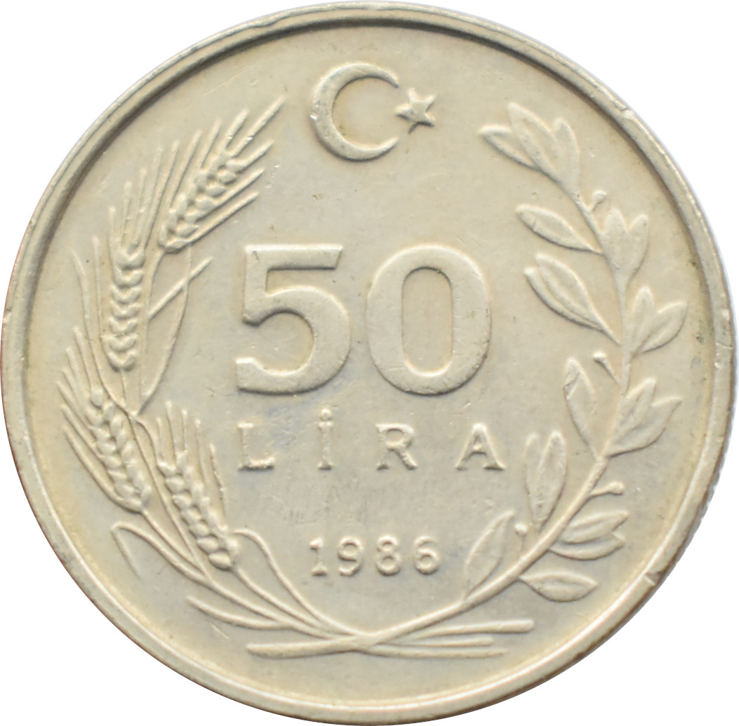 Turecko 50 Lira 1986