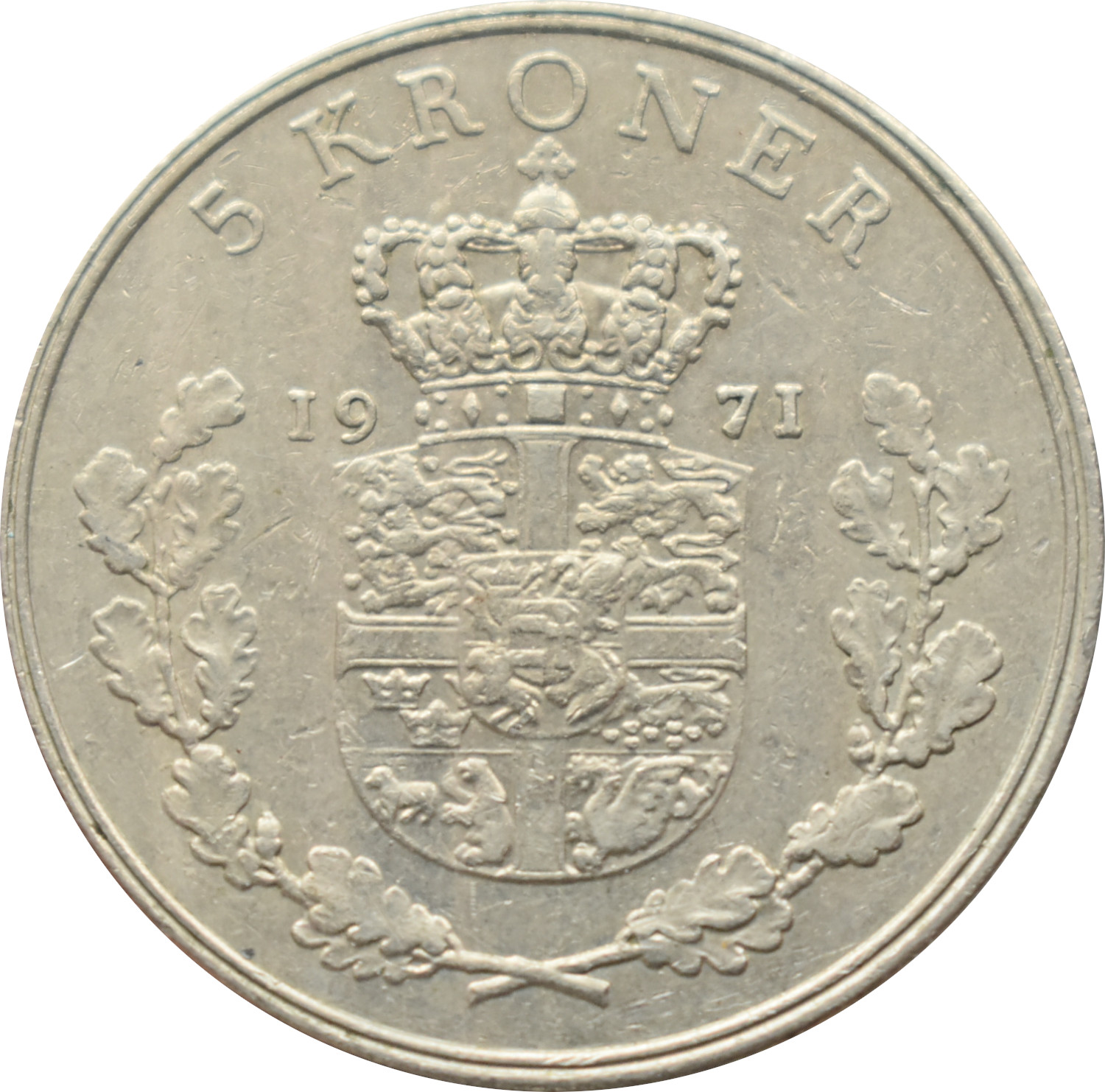 Dánsko 5 Kroner 1971