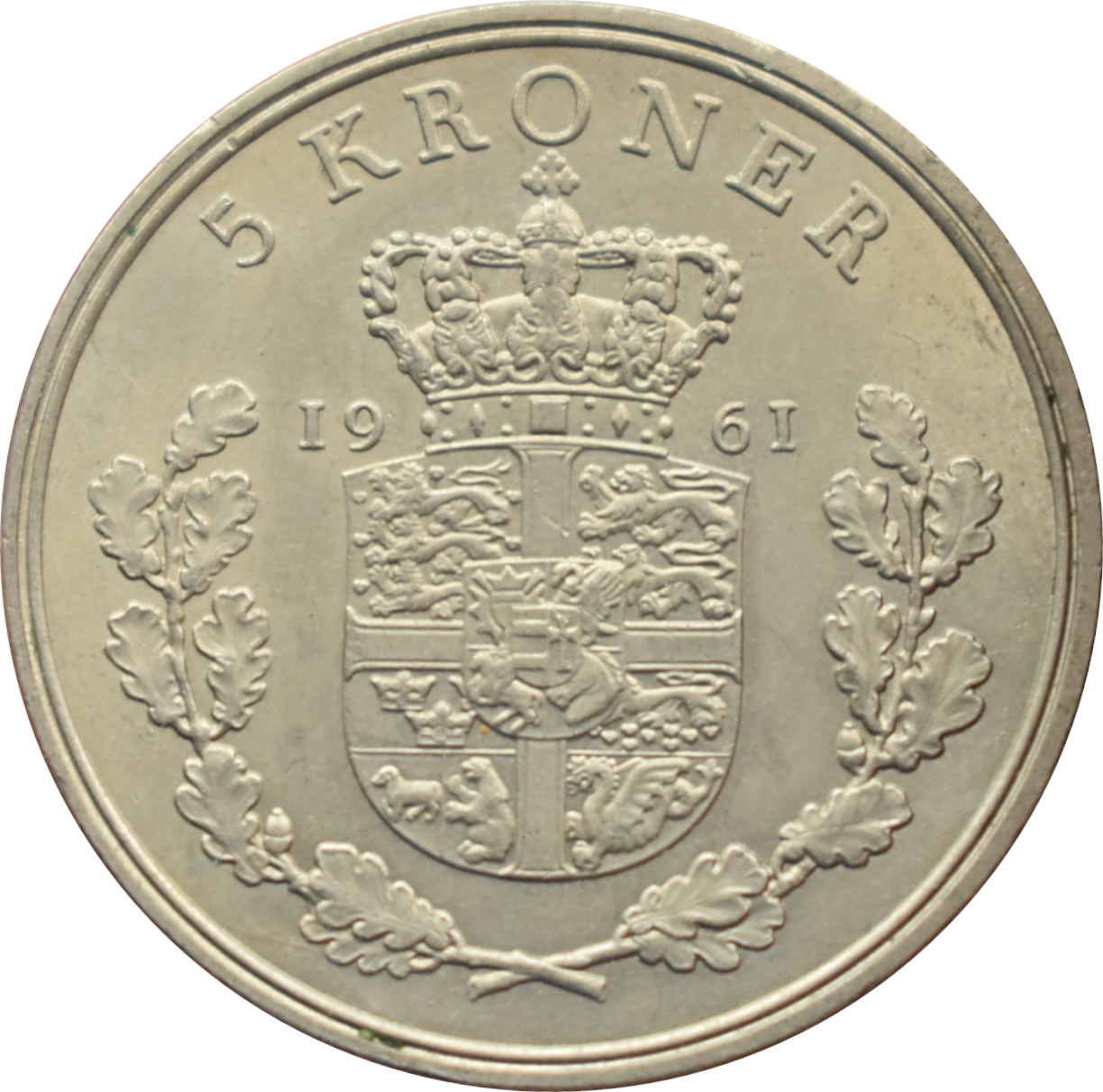 Dánsko 5 Kroner 1961