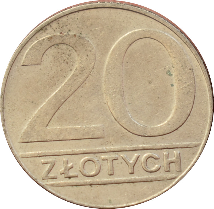 Poľsko 20 Zlotych 1989
