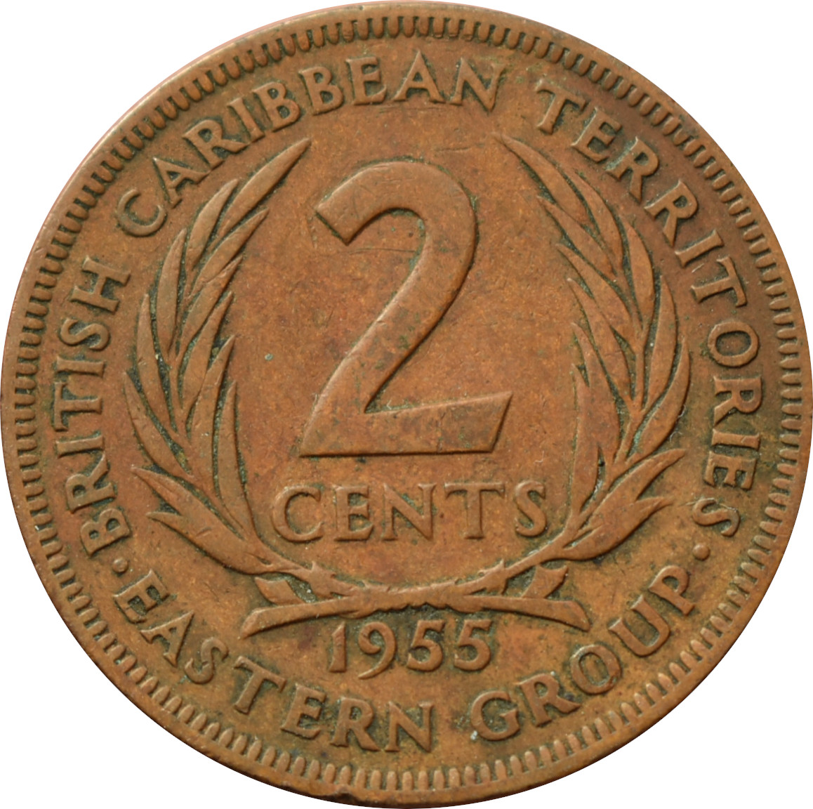 Východokaribské štáty 2 Cents 1955