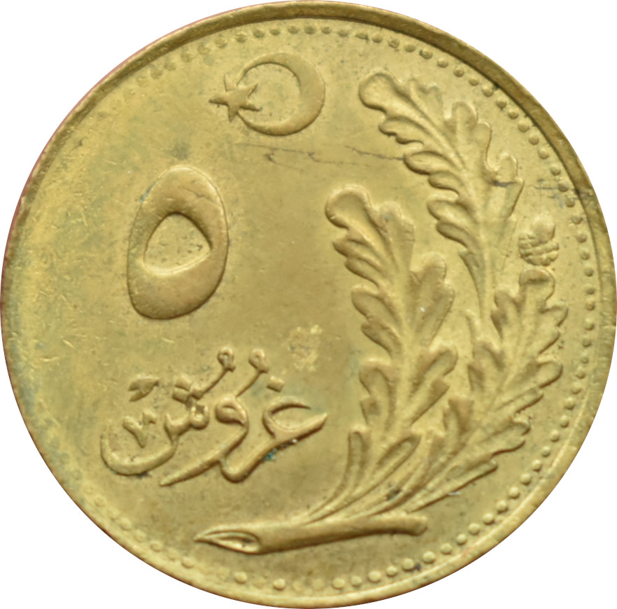 Turecko 5 Kurus 1925