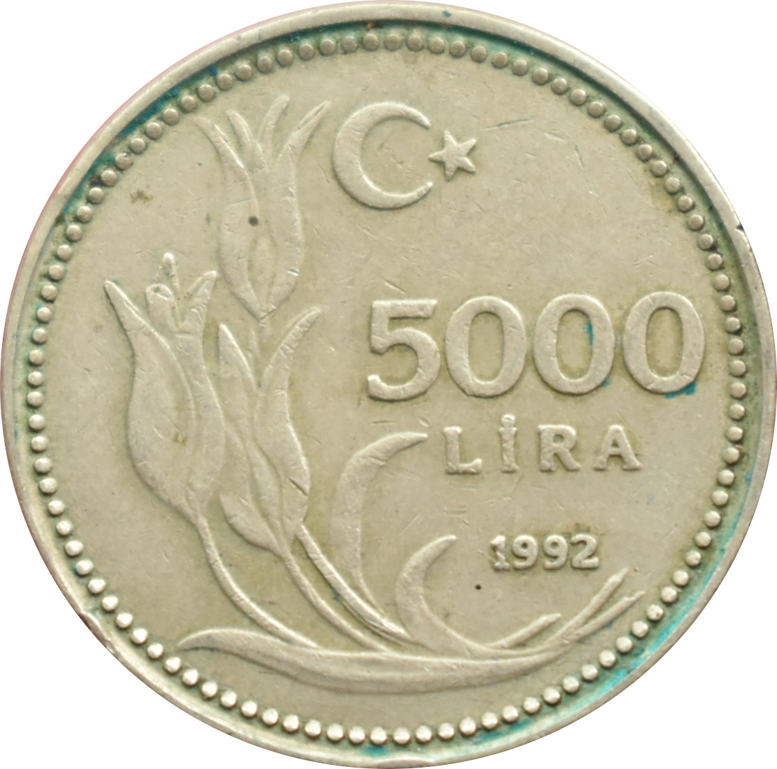 Turecko 5000 Lira 1992