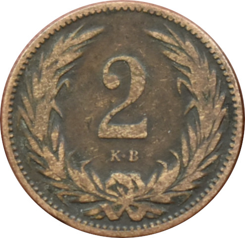 F.J. 2 Fillér 1899 K.B.