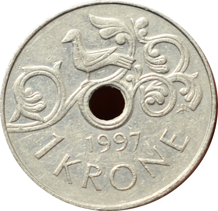 Nórsko 1 Krone 1997