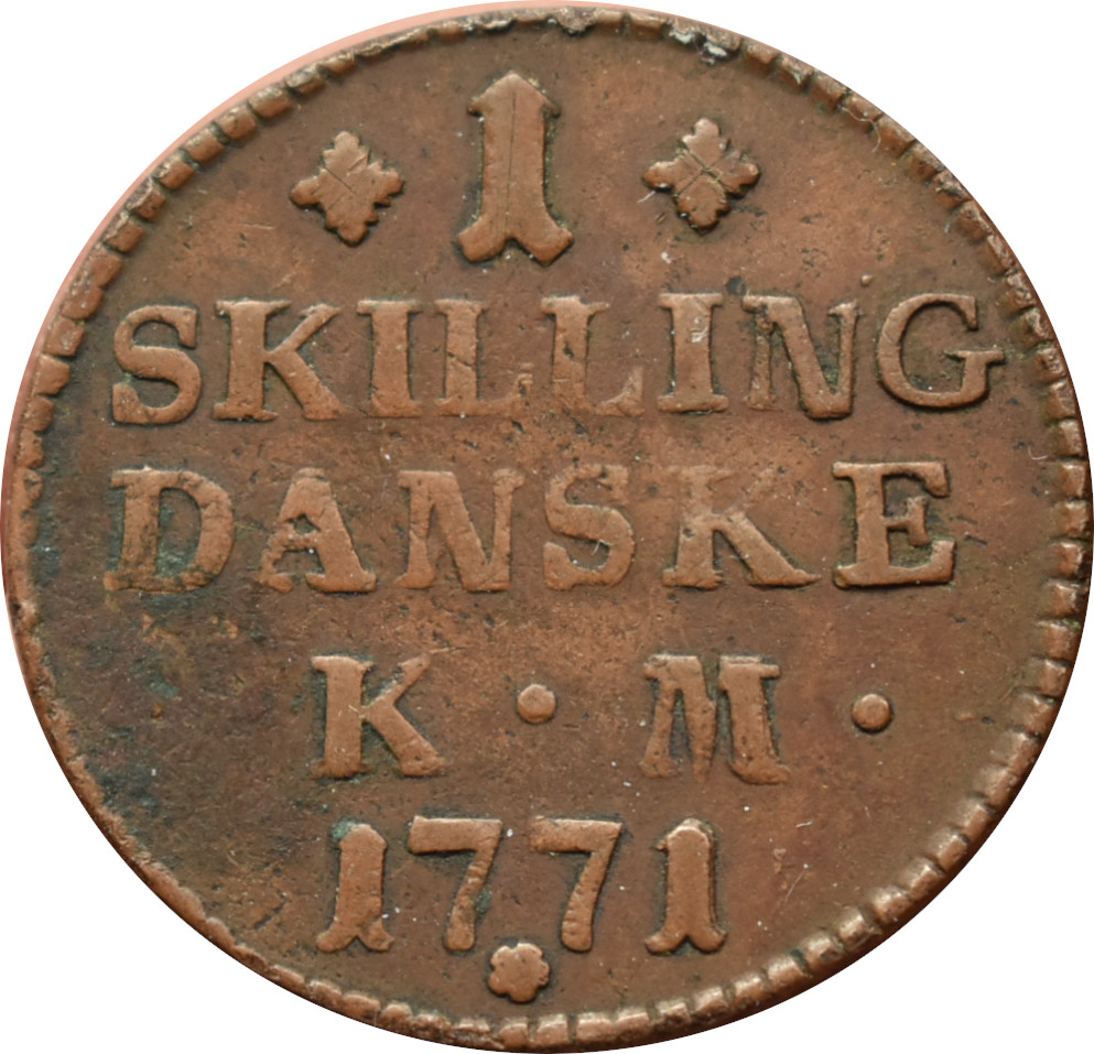 Dánsko 1 Skilling 1771