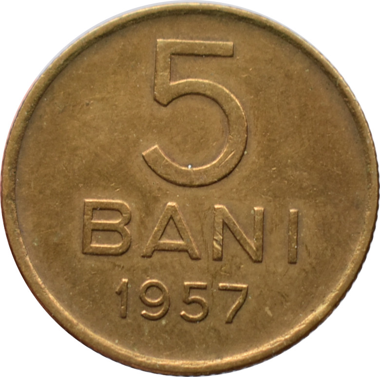 Rumunsko 5 Bani 1957