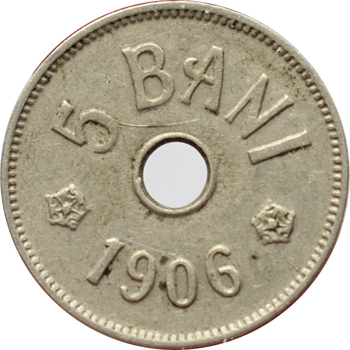 Rumunsko 5 Bani 1906 J