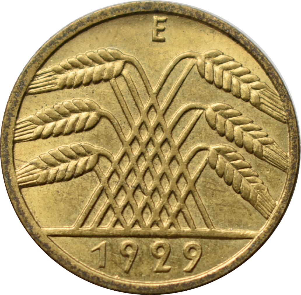 Nemecko - Weimarská republika 10 Reichspfennig 1929 E
