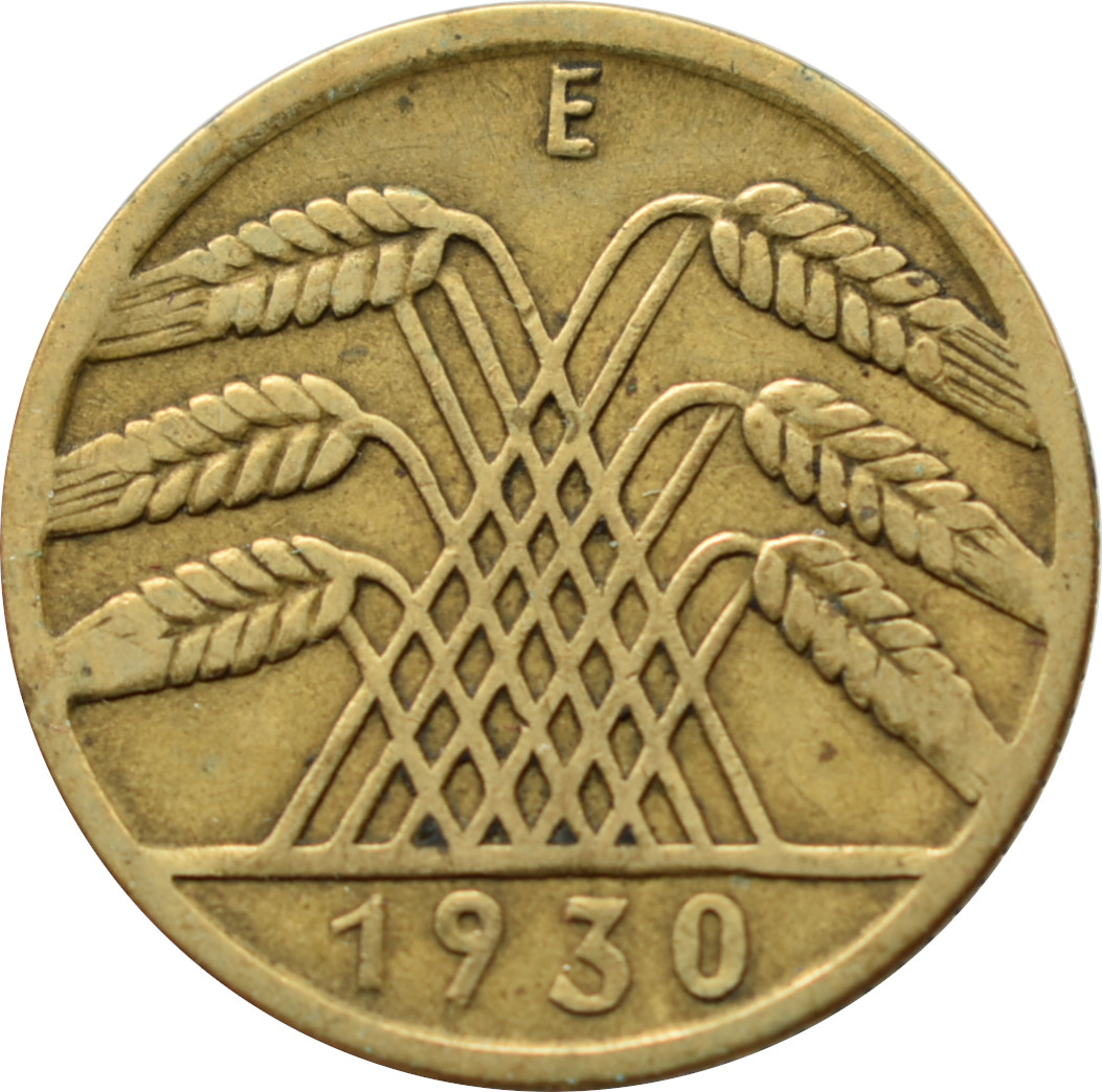 Nemecko - Weimarská republika 10 Reichspfennig 1930 E
