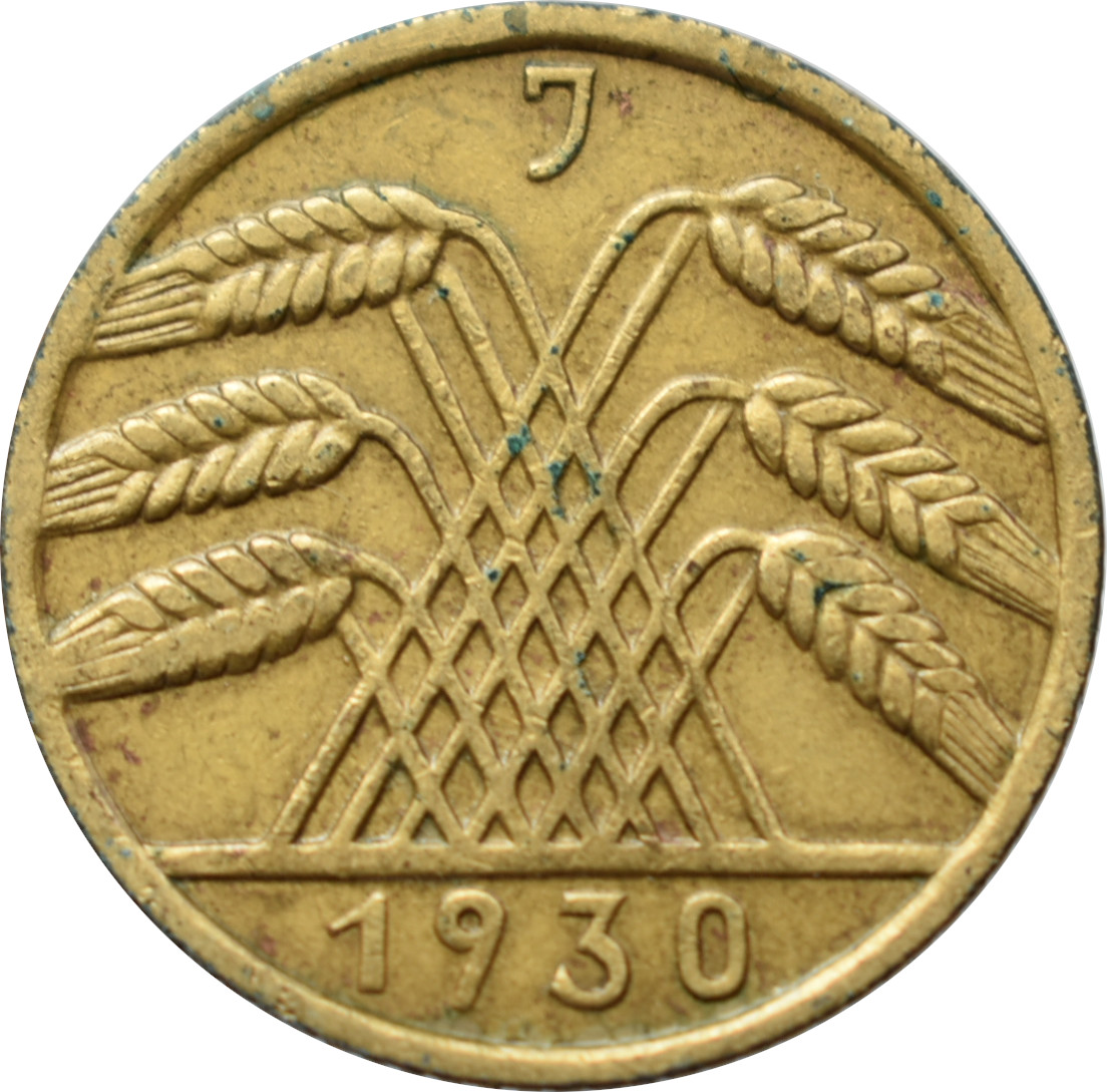 Nemecko - Weimarská republika 10 Reichspfennig 1930 J
