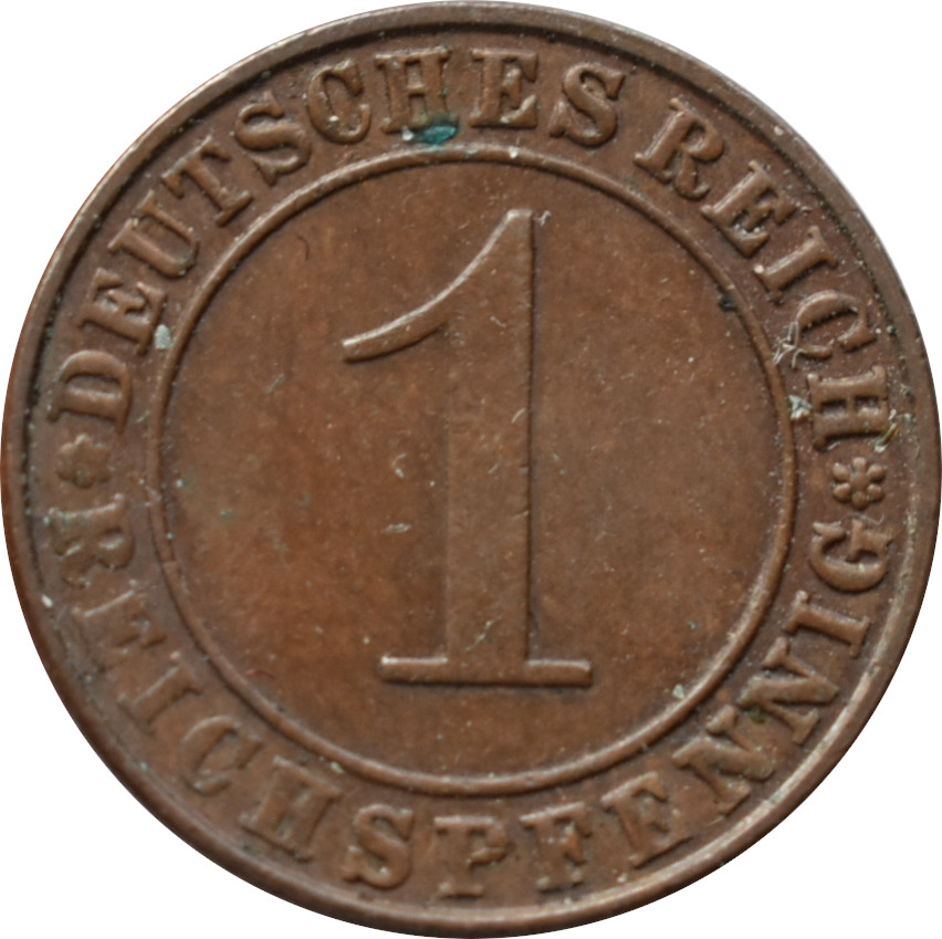 Nemecko - Weimarská republika 1 Reichspfennig 1936 G