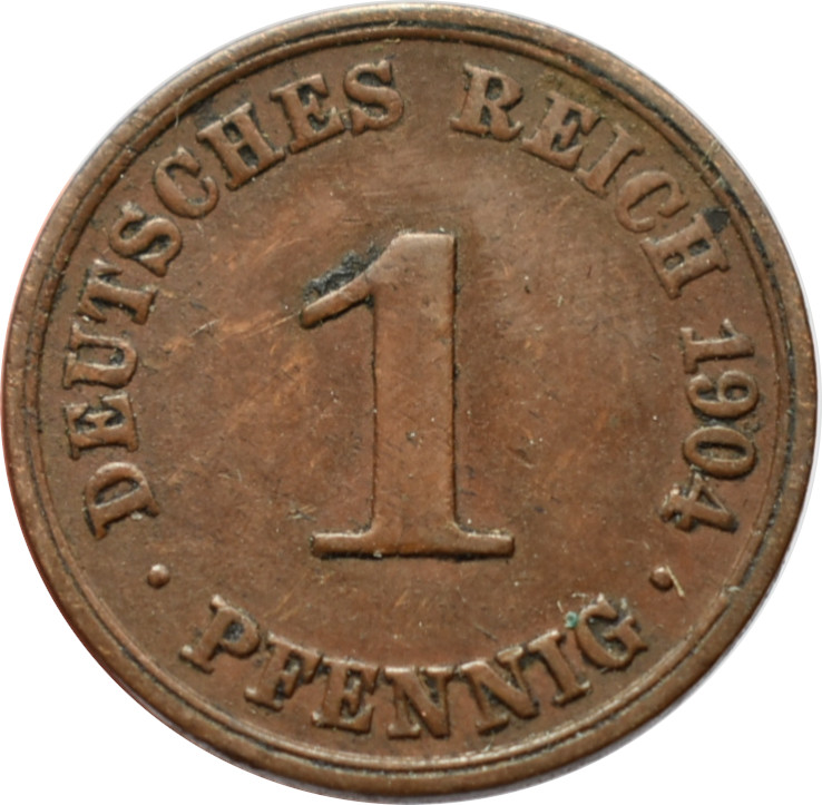 Nemecko - Nemecká ríša 1 Pfennig 1904 A