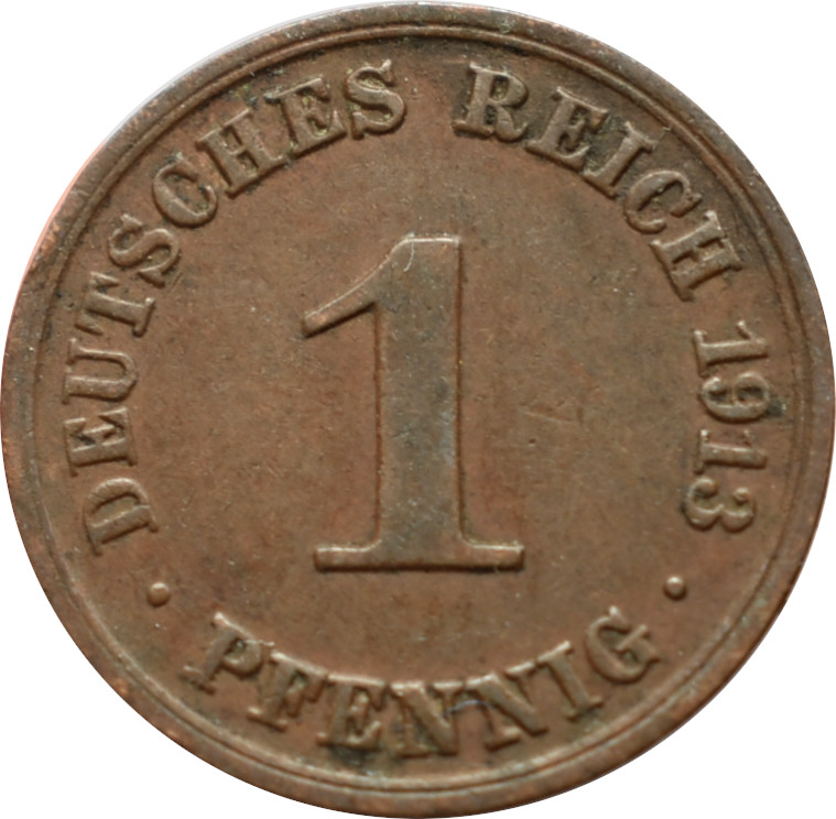 Nemecko - Nemecká ríša 1 Pfennig 1913 A