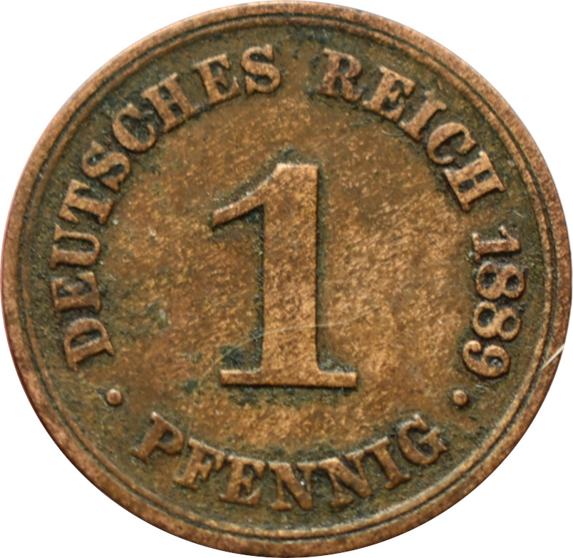 Nemecko - Nemecká ríša 1 Pfennig 1889 A 