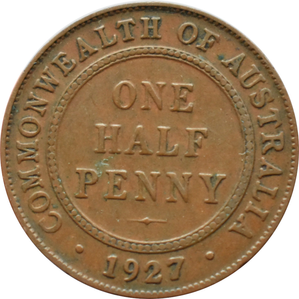 Austrália 1/2 Penny 1927