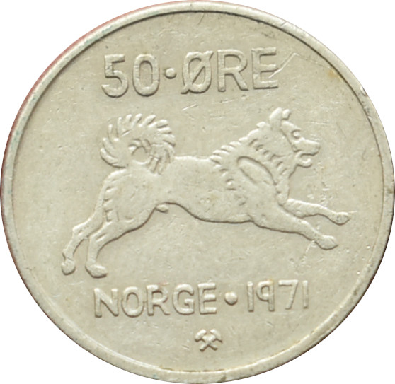 Nórsko 50 Ore 1971