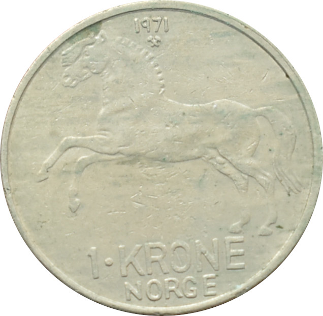 Nórsko 1 Krone 1971