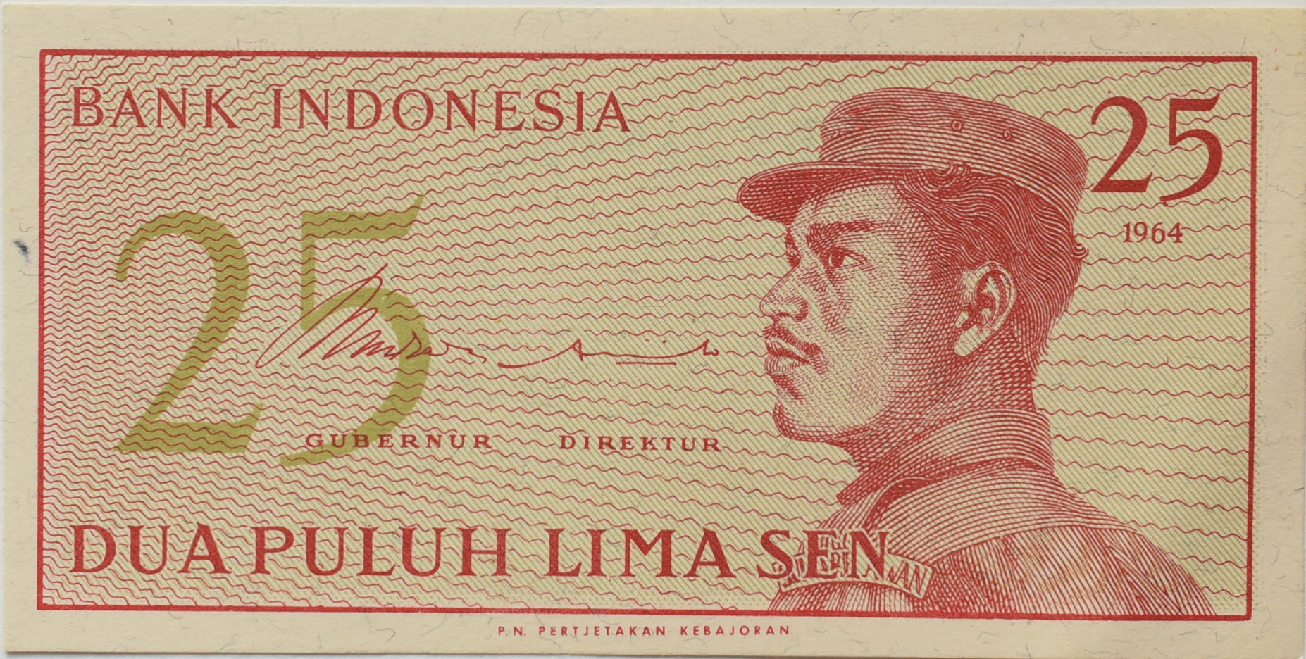 Indonézia 25 Sen 1964