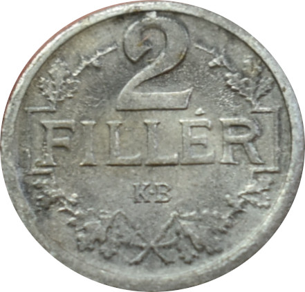 F.J. 2 Fillér 1917 K.B nový typ
