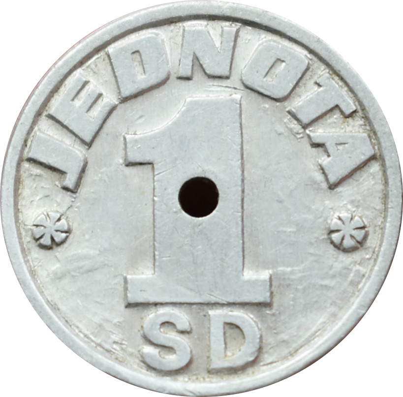 ČSSR žetón 1 JEDNOTA SD