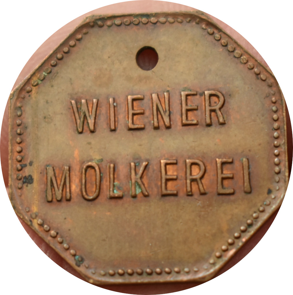 R.U.žeton Wiener Molkerei 121 Einsatz Marke