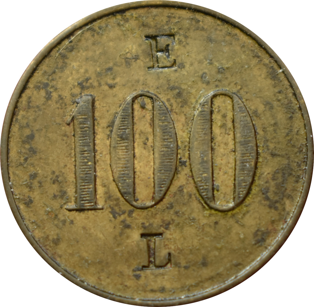 Neznámy žetón 100 E L