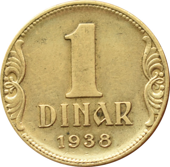 Juhoslávia 1 Dinar 1938