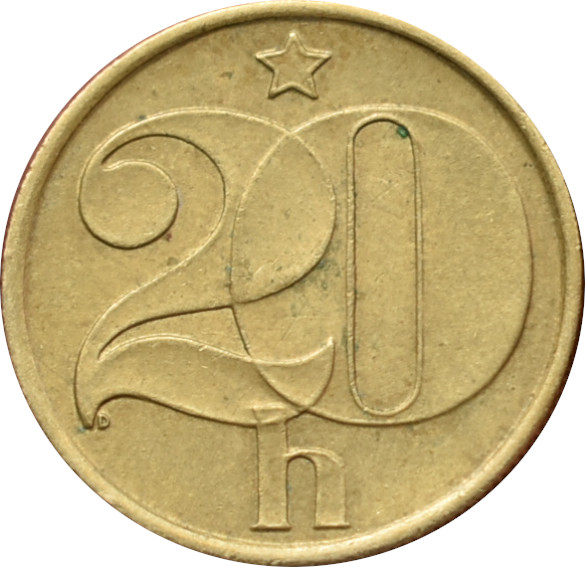 ČSSR 20 Halier 1986