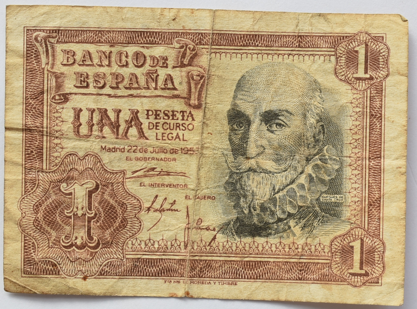 Španielsko 1 Peseta 1953