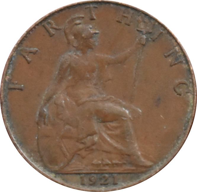 Anglicko 1 Farthing 1921