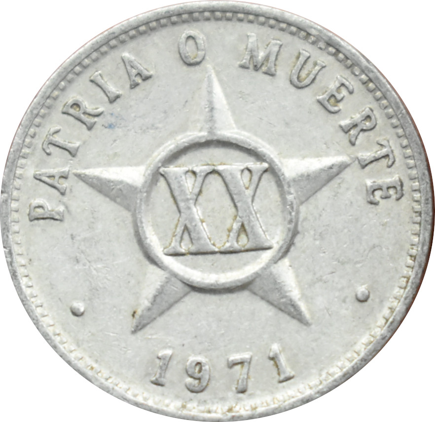 Kuba 20 Centavos 1971