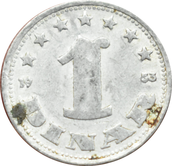 Juhoslávia 1 Dinar 1953